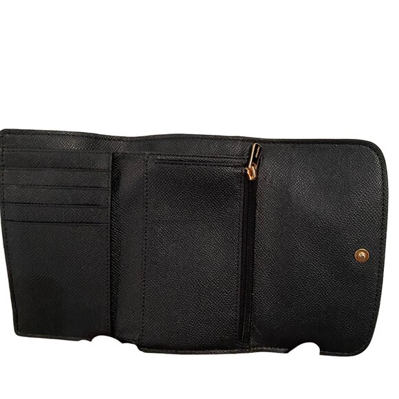 Coach Black Pebbled Leather Wallet - Picture 3 of 3